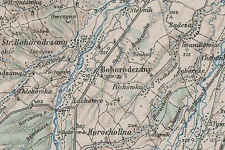 Bohorodchany Excerpt of 3rd Military Map of
                Austria-Hungary