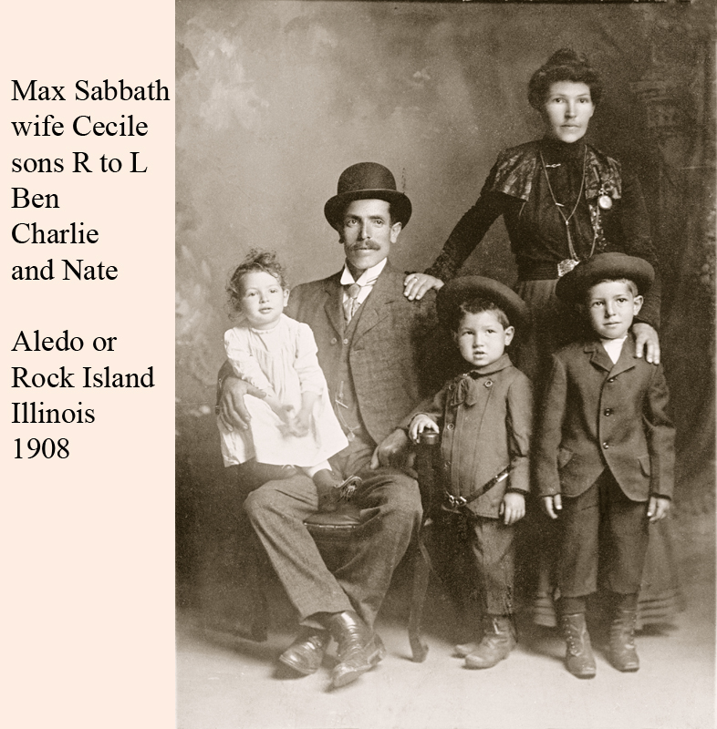 Max Sabbath, wife Cecile, Ben, Charlie and baby
Nate