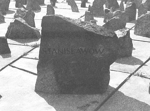 Stanislawow Memorial Stone at
                                Treblinka