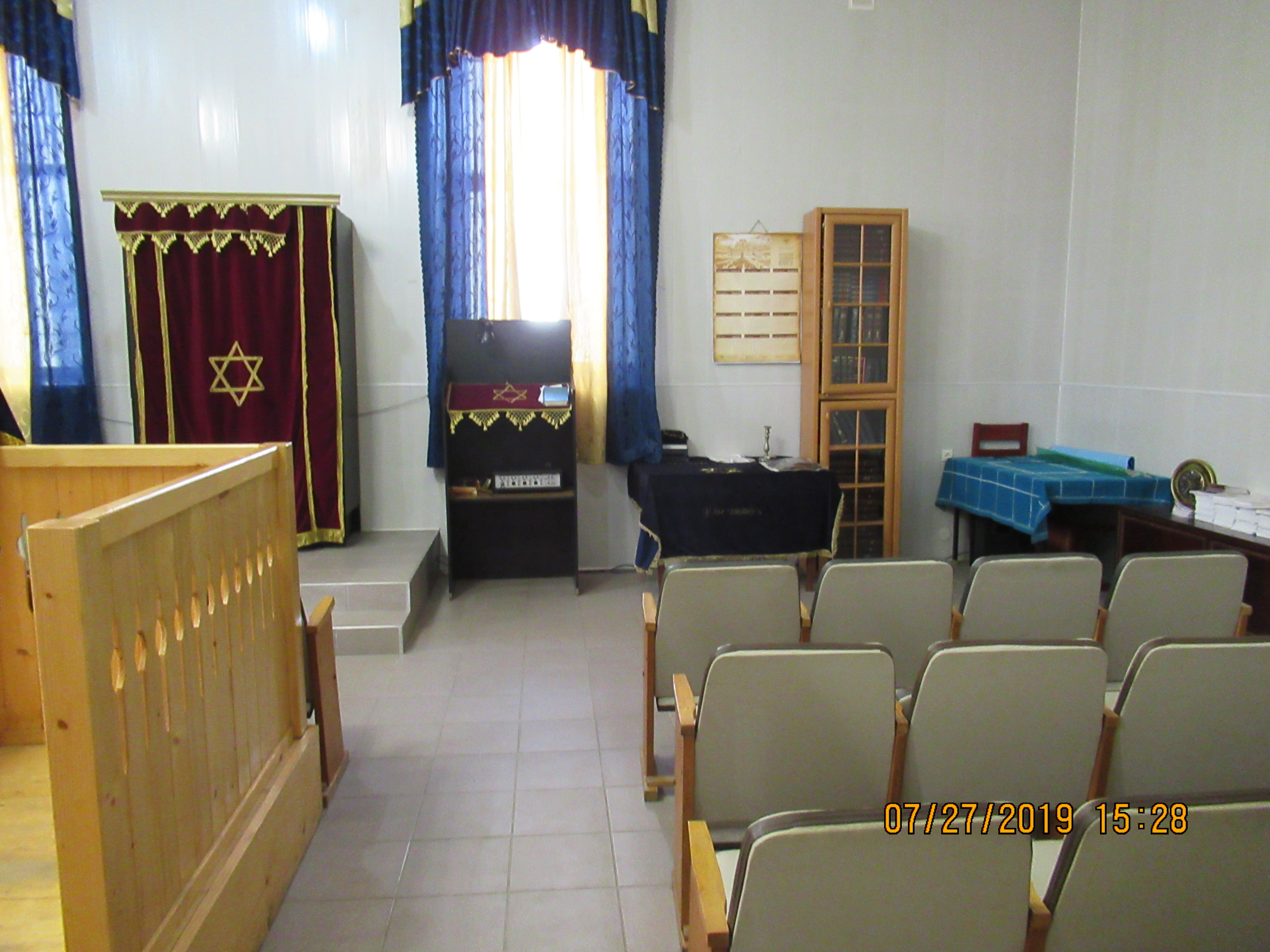 Interior of synagogue