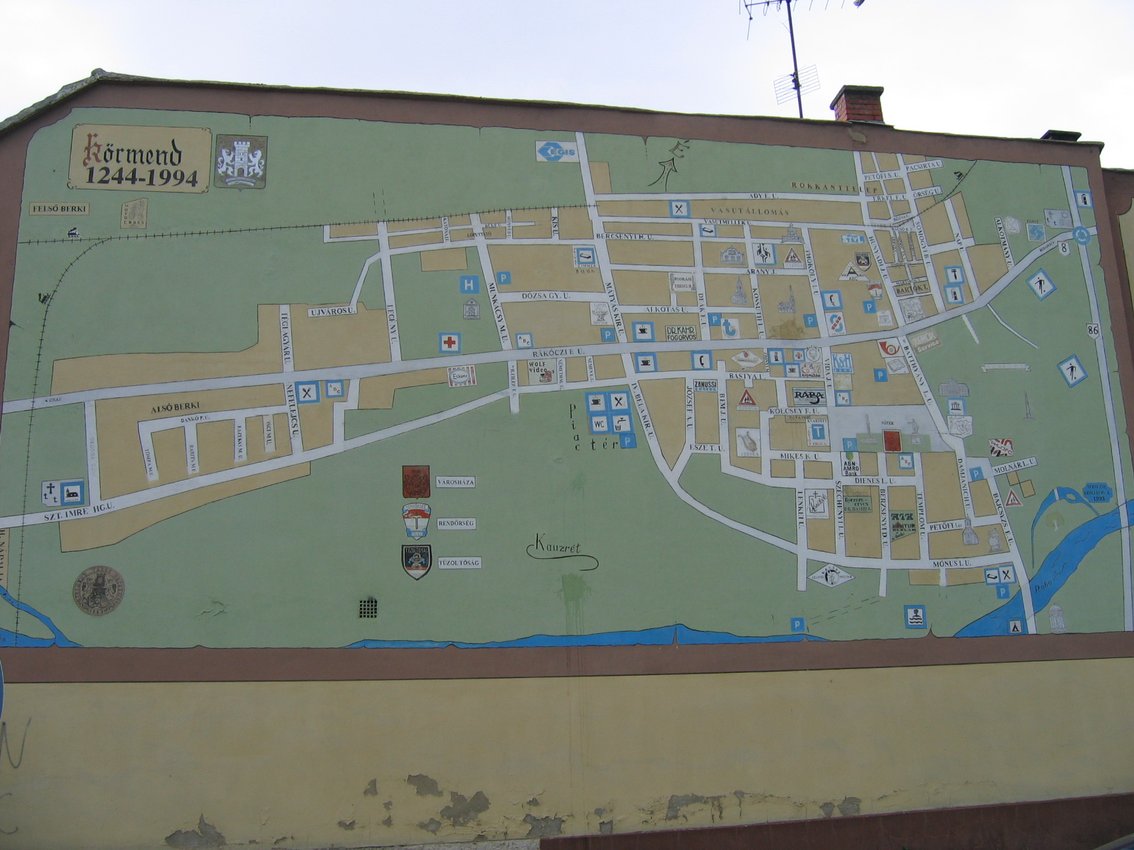 Kormend street map