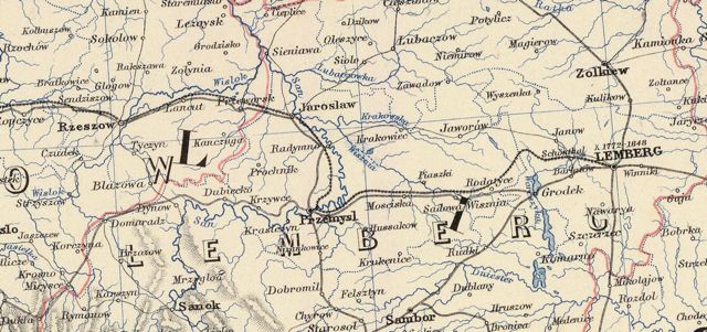 Detail of
                            Map of Austrian Empire