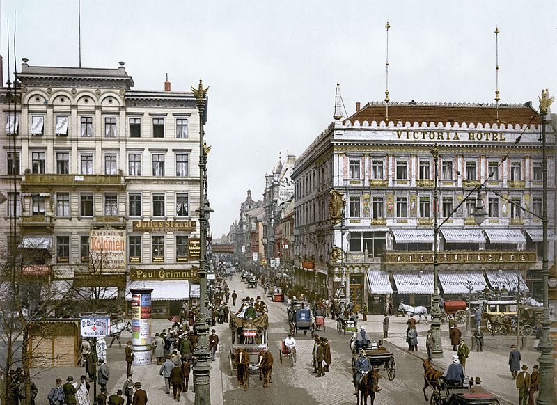 Berlin_Unter_den_Linden_Victoria_Hotel_um_1900