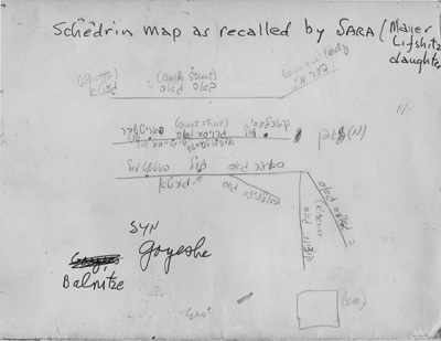 Shchedrin handwritten map