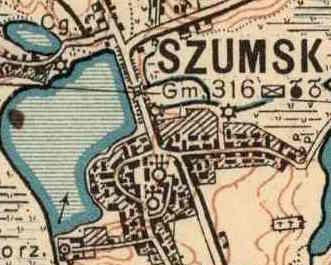 1927 map with cemetery