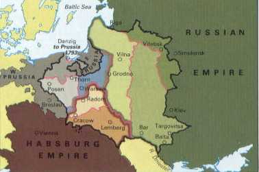 Eastern Europe 1793 THE NY TIMES ATLAS OF THE WORLD, 1940, 3rd edition