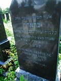 Fradel (Fanny) bat Yitzchok Yakov ROSENBERG d. 9 Tevet 5703 (17 December 1942) Age: 90; Wife of Henrick / From Trebishev; Mothers name: Sara FRIEDER Uzhhorod-Section-4-tstone-1320