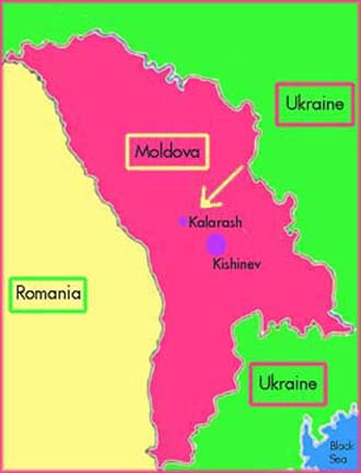 Map of Moldova