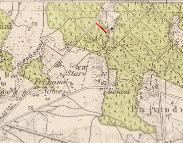 1941 color with route and site