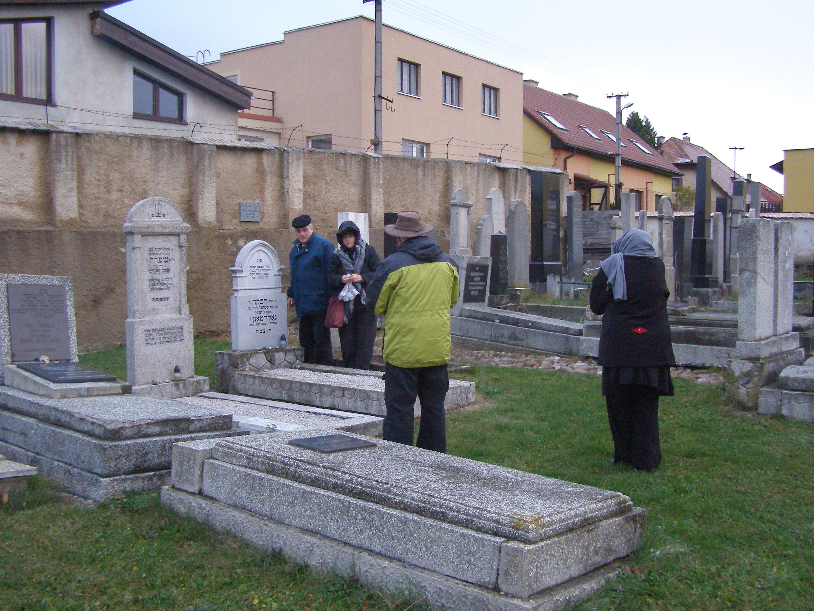 Zollmans Visit Rivka's Stone