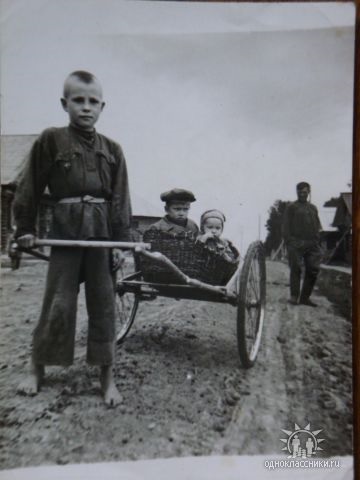 Boys in Cart