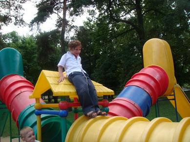 Playing in the Playground in the Park
