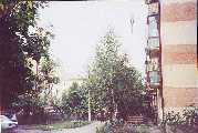 Apartment complex, built on the site of the old cemetery, Zielona Street. There is no trace of the cemetery left.