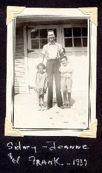 Sidney, Jeanne,  & Frank - 1937